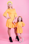 Детское платье "Лето" ДП 541 Family look (желтый)