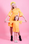 Детское платье "Лето" ДП 541 Family look (желтый)