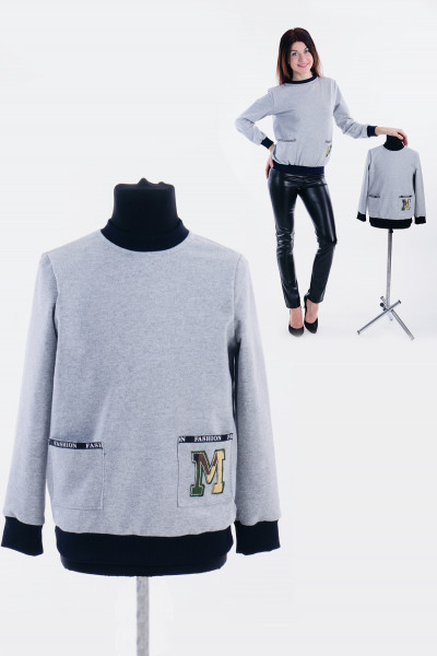 Купить Детская туника Family look ДТ 86 (серый) на Неженке